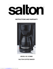 Salton SCM80 Instructions And Warranty