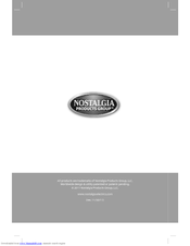 Nostalgia Electrics Retro RRF325 Series Instruction Manual