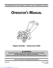 MTD 45M4 Series Operator's Manual