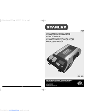 Stanley PC809 Instruction Manual