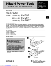Hitachi CM 5SB Technical Data And Service Manual