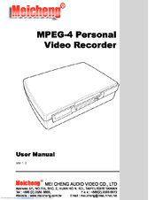 Meicheng MPEG-4 Personal Video Recorder User Manual