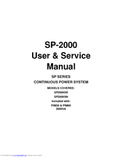 Clary Corporation SP2000SR User & Service Manual
