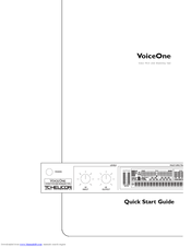 TC-Helicon VoiceOne Quick Start Manual
