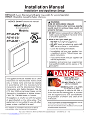 Heat & Glo REVO-H31 Installation Manual