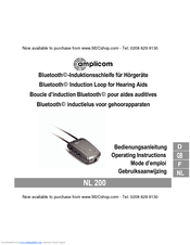 Amplicom NL 200 Operating Instructions Manual