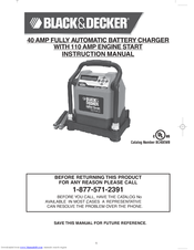Black & Decker 40 AMP Instruction Manual