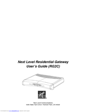 Next Level RG2C User Manual