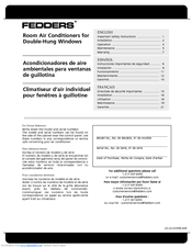 Fedders Room Air Conditioner Installation Instructions Manual