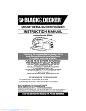 Black & Decker MOUSE MS800 Instruction Manual