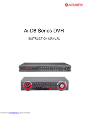 Acumen Ai-D8 Series Instruction Manual