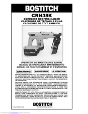 Bostitch CRN38K Operation And Maintenance Manual