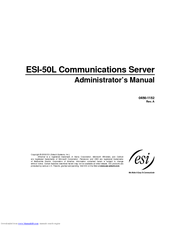 ESI 50L Administrator's Manual
