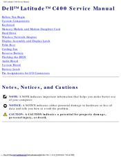 Dell Latitude C400 Service Manual