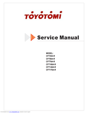 Toyotomi CFT100A-R Service Manual