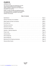 Enodis CU0515 User Manual
