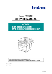 Brother DCP 8085DN Service Manual