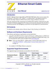 ZiLOG ZENETSC0100ZACG User Manual