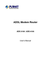 Planet ADE-4100 User Manual