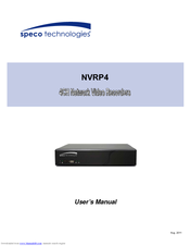 Speco NVRP4 User Manual