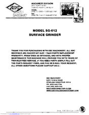 KBC SG-612 Servise Manual