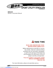 Bob SPORT UTILITY STROLLER Owner's Instruction Manual