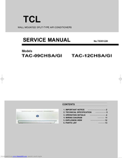 Tcl TAC-09CHSA/GI Service Manual