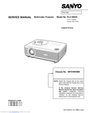 Sanyo plc sw30 - SVGA LCD Projector Service Manual