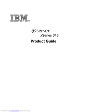 IBM @server xSeries 343 Product Manual