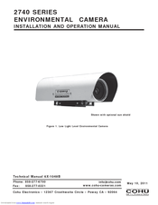 COHU 2740 SERIES Installation And Operation Manual