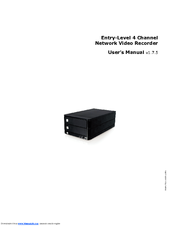 Entry-Level 4 Channel Network Video Recorder User Manual