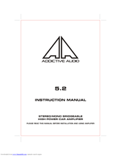 Addictive audio 5.2 Instruction Manual