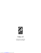 Gryphon TABU AT INTEGRATED AMPLIFIER User Manual