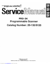 Realistic PRO-34 Service Manual