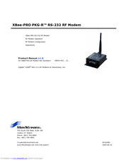 MaxStream XBee-PRO PKG-U USB RF Product Manual
