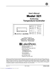 Lake Shore 321-02 User Manual