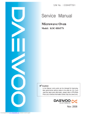 Daewoo KOC-8H6T7S Service Manual