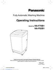 Panasonic NA-F70B1 Operating Instructions Manual