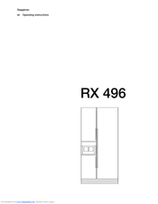 Gaggenau RX 496 Operating Instructions Manual