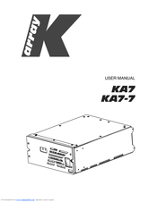 K-array KA7 User Manual