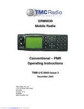 TMC Radio SRM9030 Operating Instructions Manual