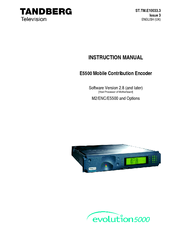 TANDBERG E5500 Instruction Manual