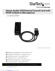 StarTech.com ICUSBAUDIOMH User Manual