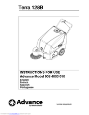 Nilfisk-Advance Terra 128B Instructions For Use Manual