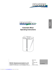 Protec Promix A40 Operating Instructions Manual