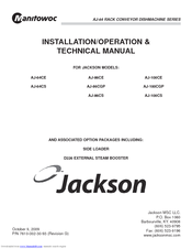 Manitowoc AJ-86CE Installation/Operation & Technical Manual