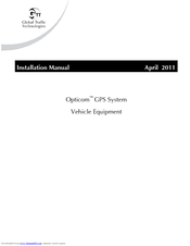 Global Traffic Technologies Opticom Installation Manual