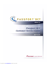 Pioneer Passport DCT 2000 Service Manual