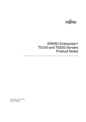 Fujitsu SPARC Enterprise T5120 Product Notes