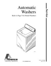 Alliance Laundry Systems HA2410 Service